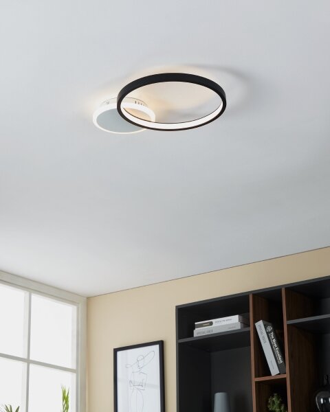 Eglo 900421 - Plafoniera LED dimmerabile GAFARES LED/15W/230V nero + tc