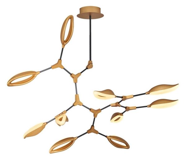Lampadario a stelo LED ASTI 10xLED/7W/230V 3000K, finitura oro