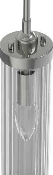 Open Design OR84351 - Lampadario a sospensione con cavo FIATTO 1xE14/12W/230V, cromo lucido