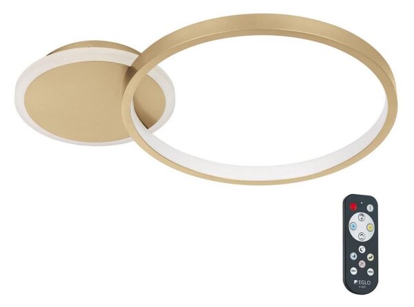 Eglo 900423 - Plafoniera LED dimmerabile GAFARES LED/15W/230V oro + tc