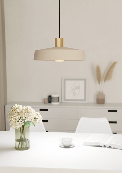 Eglo 900429 - Lampadario a sospensione con filo VALDIOLA 1xE27/40W/230V