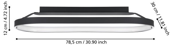 Eglo 900631 - Plafoniera LED dimmerabile CODRIALES LED/27W/230V