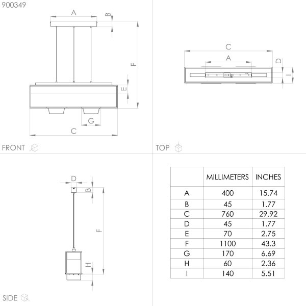 Eglo 900349 - Lampadario a sospensione con filo LIBERTAD 3xE27/40W/230V