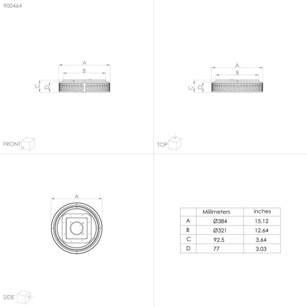 Eglo 900464 - Plafoniera LED LUPPINERIA LED/24W/230V
