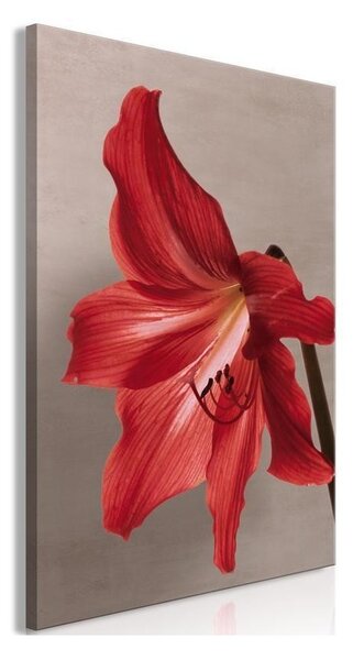 Quadro - Red Flower (1 Part) Vertical