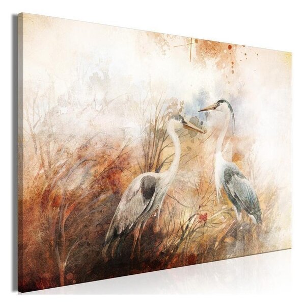 Quadro - Herons on the Hunt (1 Part) Wide
