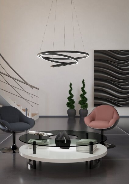 Eglo 900479 - Lampadario LED dimmerabile su filo LOBINERO-Z LED/43,2W/230V nero