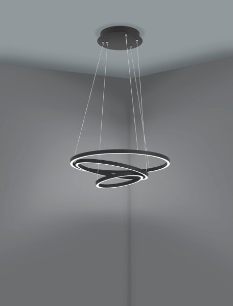 Eglo 900479 - Lampadario LED dimmerabile su filo LOBINERO-Z LED/43,2W/230V nero