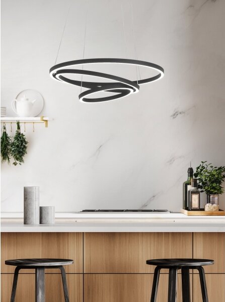 Eglo 900479 - Lampadario LED dimmerabile su filo LOBINERO-Z LED/43,2W/230V nero