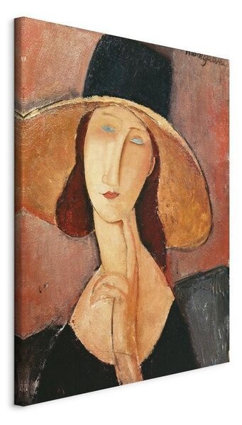 Quadro - Portrait of Jeanne Hebuterne in a Large Hat