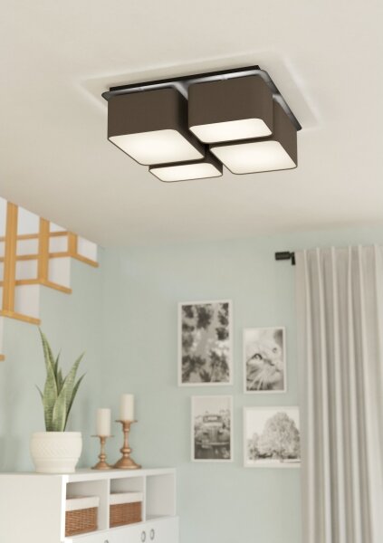Eglo 900524 - Plafoniera MORDAZO 4xE27/28W/230V