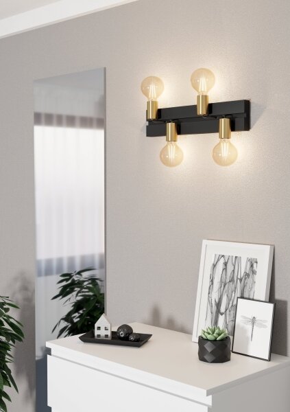 Eglo 900509 - Plafoniera MACCHIONE 4xE27/10W/230V