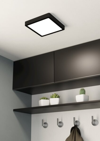 Eglo 900644 - Plafoniera LED per bagno FUEVA LED/17W/230V IP44 nero