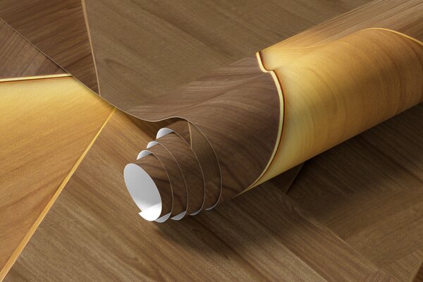Carta da parati Triangoli classici in legno con illuminazione 3D, Carta da parati 3D, Carte da parati Forme geometriche 3D, u99280 : Uwalls.it