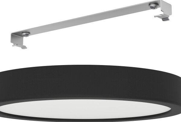 Eglo 900653 - Plafoniera da bagno a LED FUEVA LED/17W/230V nera IP44