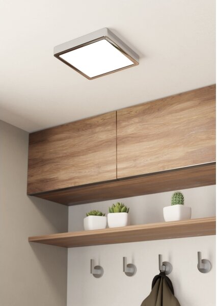 Eglo 900651 - Plafoniera da soffitto per bagno a LED FUEVA LED/17W/230V IP44, cromata