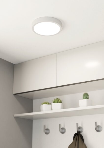 Eglo 900654 - Plafoniera da bagno LED FUEVA LED/17W/230V bianca IP44