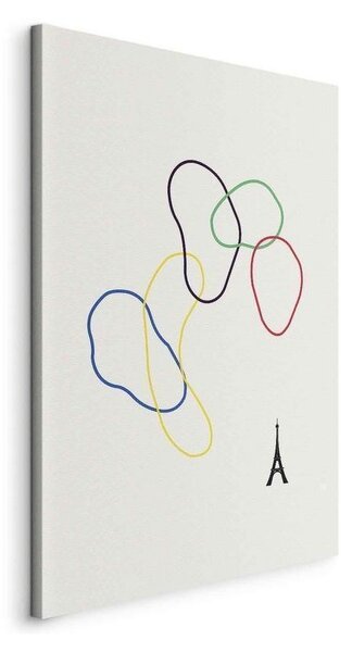 Quadro - Colorful Rings - Digital Graphics - Minimalism
