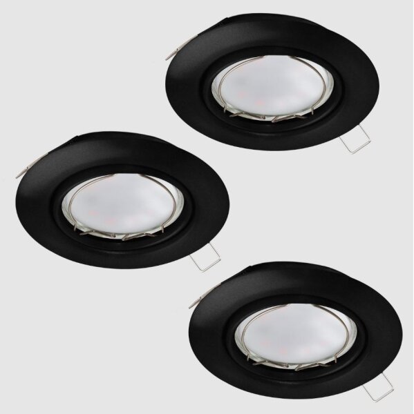 Eglo 900752 - SET 3x Luce LED da incasso PENETO 1xGU10/4,6W/230V