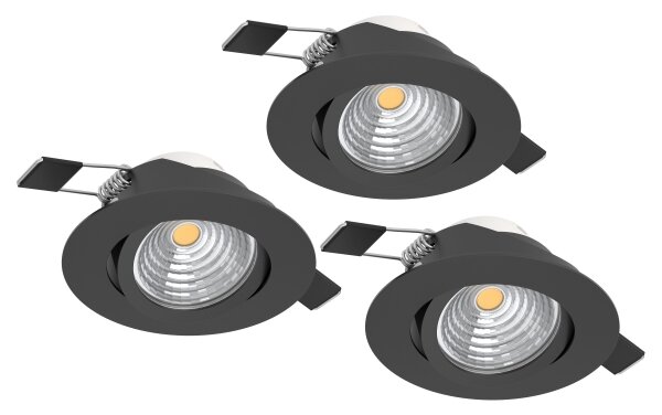 Eglo 900747 - SET 3x Lampada da incasso LED dimmerabile SALICETO LED/6W/230V