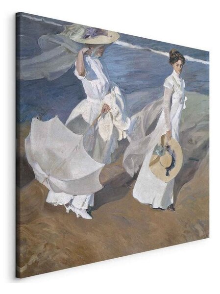 Quadro - Strolling along the Seashore (Joaquín Sorolla y Bastida)