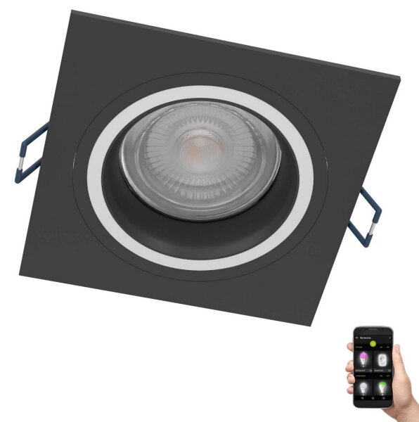 Eglo 900763 - LED RGBW Lampada da incasso dimmerabile CAROSSO-Z 4,7W/230V nero