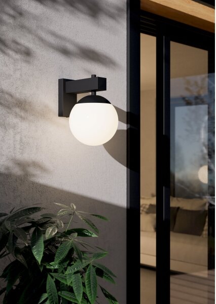 Eglo 900669 - Applique da esterno BUFALATA 1xE27/40W/230V nero IP44