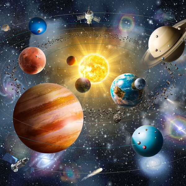 Carta da parati Spazio affascinante, sistema solare, Carta da parati Design, u97222d1 : Uwalls.it