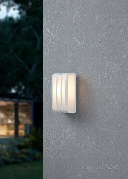 Eglo 900809 - Applique da esterno CAMARDA 1xE27/40W/230V bianco IP54