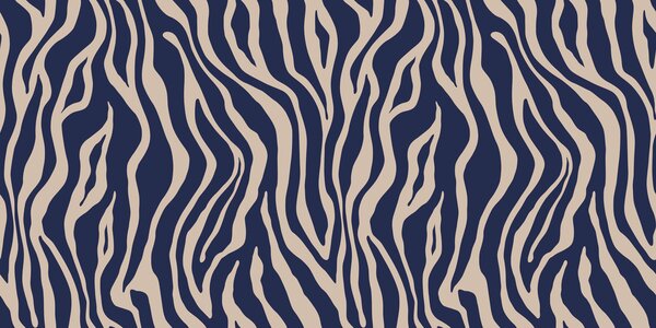 Carta da parati Stampa vettoriale di pelle di zebra nei colori blu e bianco, Carta da parati lastrazione, u99173v1 : Uwalls.it