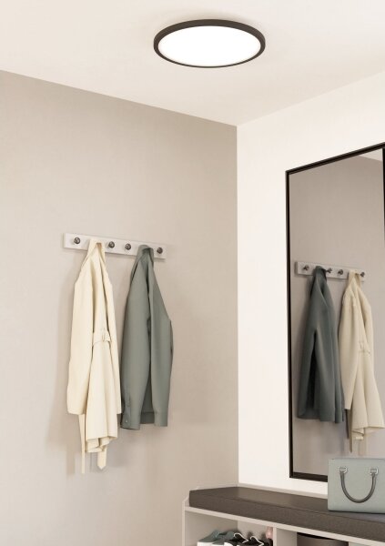 Eglo 900761-Plafoniera LED dimmerabile SARSINA-Z 33,5W/230V diametro 45 cm nero