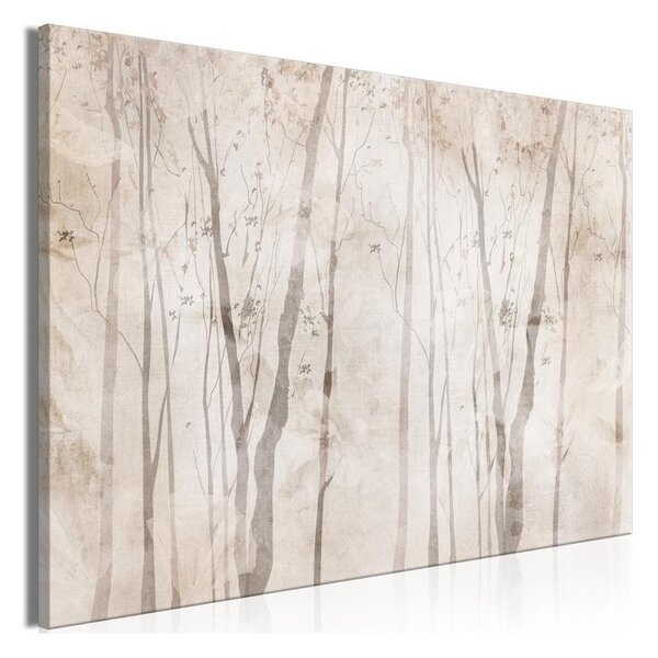 Quadro - Beige Forest of Thoughts (1 Part) Wide