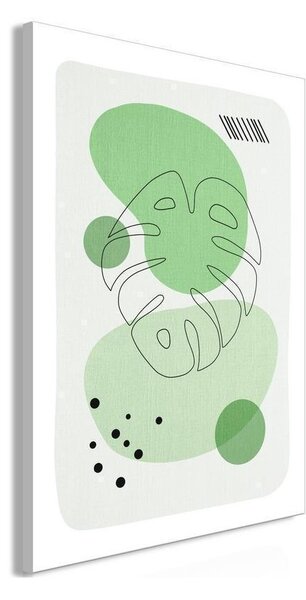 Quadro - Green Aesthetics of Monstera (1 Part) Vertical