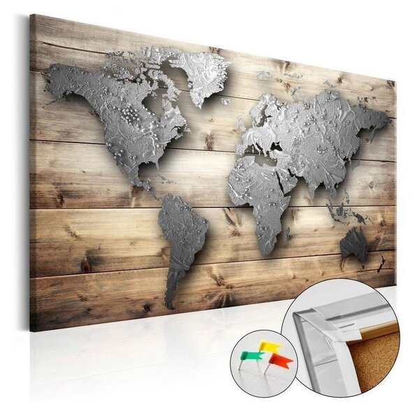 Quadro di sughero - Silver World