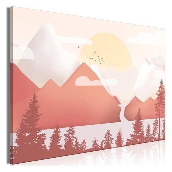 Quadro - Landscape at Sunset (1 Part) Wide