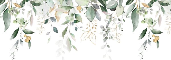 Carta da parati Foglia di eucalipto appesa su sfondo bianco, Carta da parati Natura, Carta da parati Foglie, u95506d2 : Uwalls.it