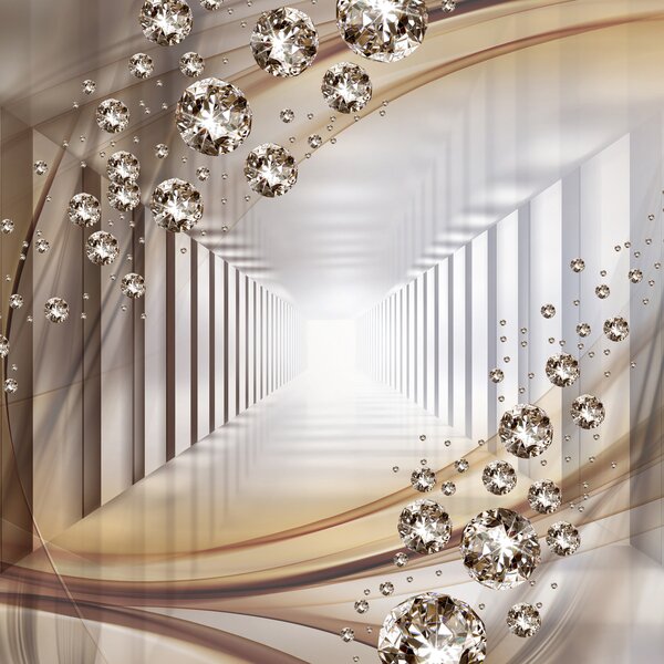 Carta da parati Tunnel di strass, Carta da parati 3D, Carta da parati 3D Tunnel, u79958d1 : Uwalls.it