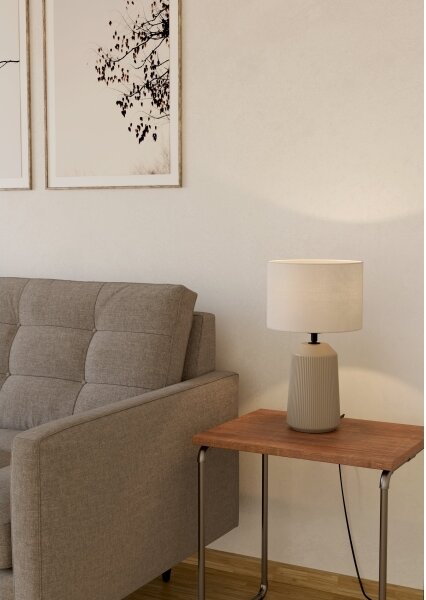 Eglo 900823 - Lampada da tavolo CAPALBIO 1xE27/40W/230V color crema
