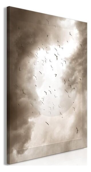 Quadro - Birds in the Clouds (1 Part) Vertical