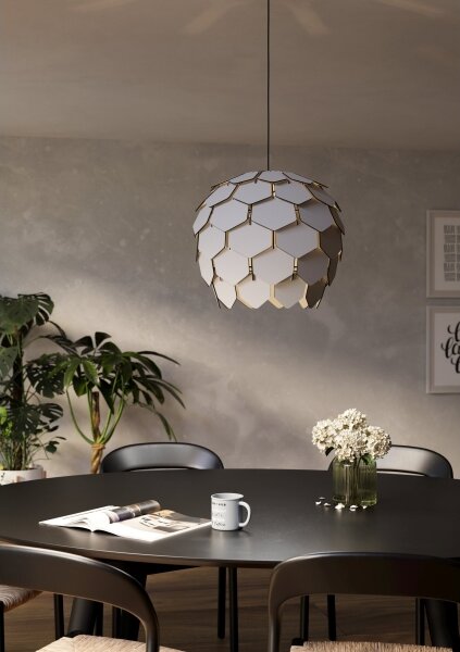 Eglo 900847 - Lampadario a sospensione con filo MATTANZA 1xE27/40W/230V