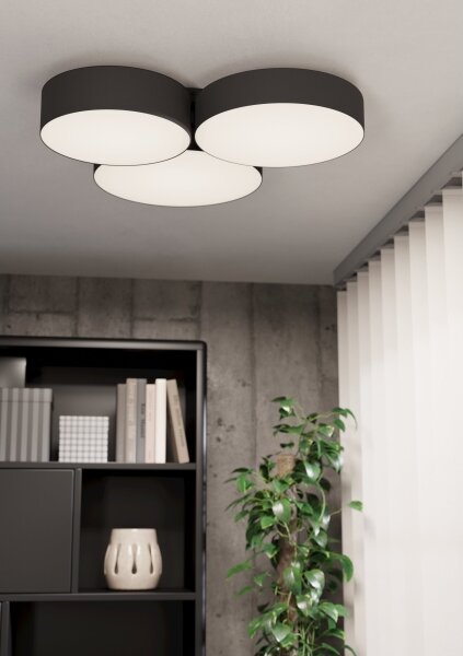 Eglo 900853-LEDRGBW Plafoniera con dimmer BARBANO-Z 3xLED/7,5W/230V nero