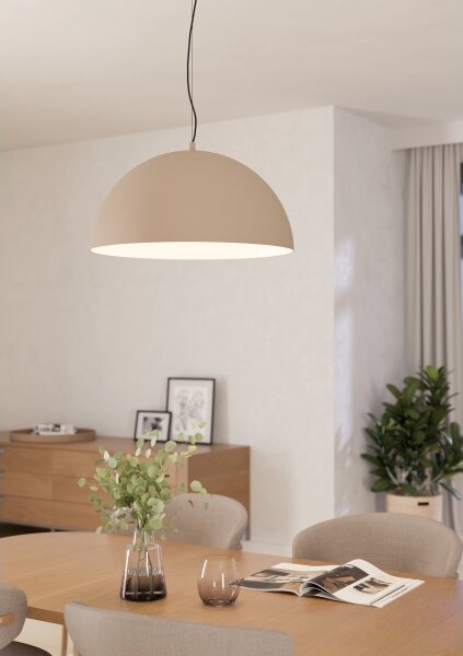 Eglo 900696 - Lampadario a sospensione con filo GAETANO 1xE27/40W/230V beige
