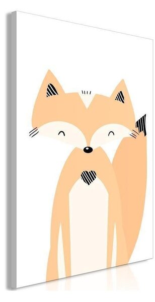 Quadro - Happy Fox (1 Part) Vertical