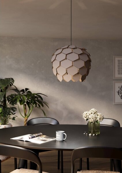Eglo 900847 - Lampadario a sospensione con filo MATTANZA 1xE27/40W/230V