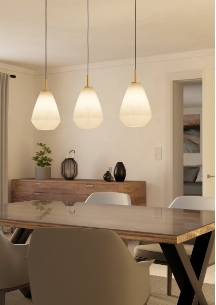 Eglo 900813 - Lampadario a sospensione con filo CAPRAROLA 3xE27/40W/230V