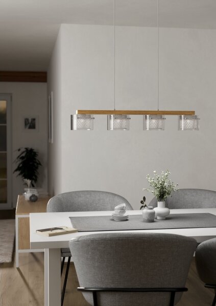 Eglo 900881 - LED RGBW Lampadario dimmerabile a sospensione con filo PORTICO-Z 4xLED/3,7W/230V