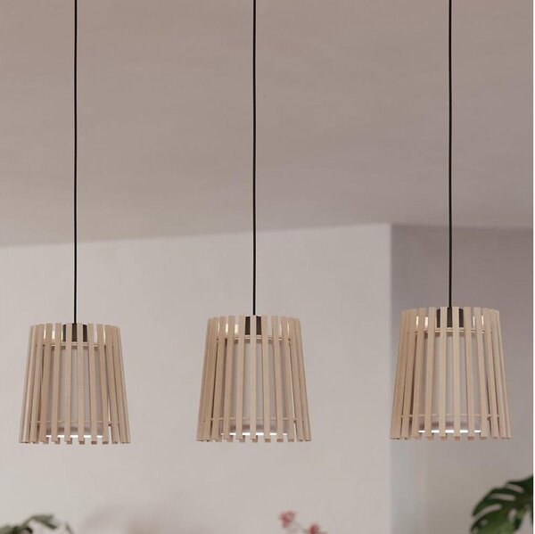 Eglo 900903 - Lampadario a sospensione con filo FATTORIA 3xE27/25W/230V