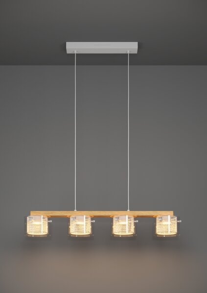 Eglo 900881 - LED RGBW Lampadario dimmerabile a sospensione con filo PORTICO-Z 4xLED/3,7W/230V