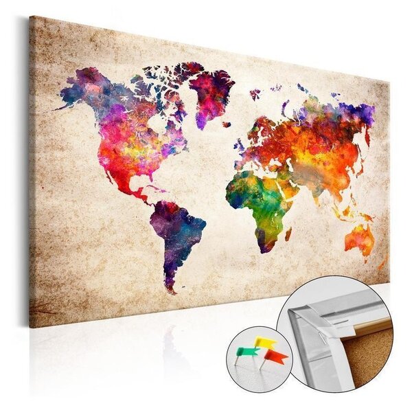 Quadro di sughero - Colourful Universe
