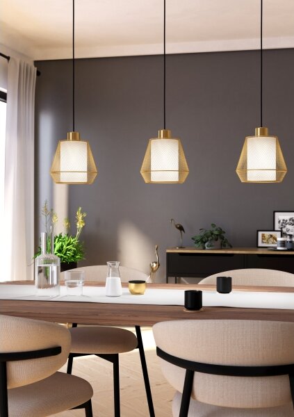 Eglo 900897 - Lampadario a sospensione con filo CIUDADELA 3xE27/40W/230V